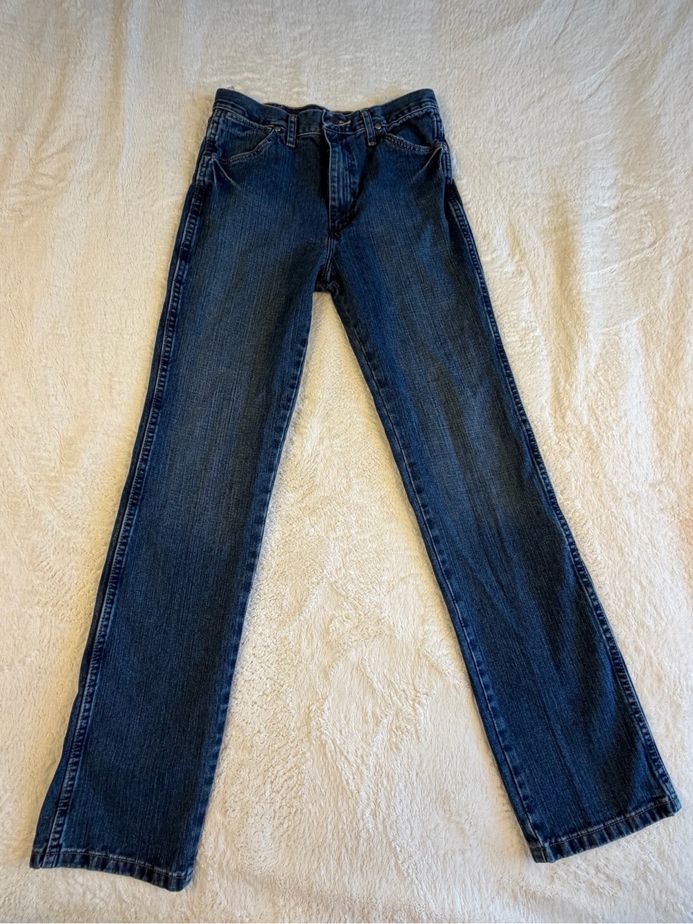 Wrangler Men’s Dark Blue Bootcut Jeans 31x34